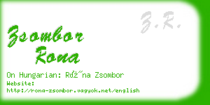 zsombor rona business card